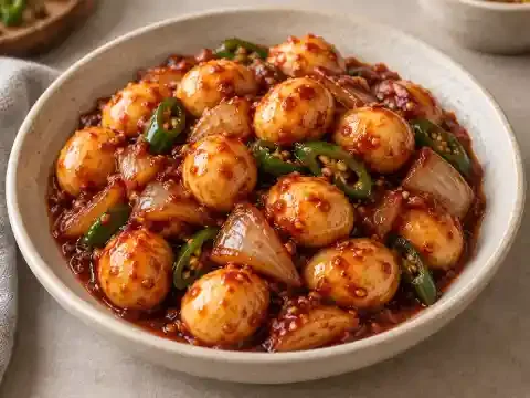 매콤 메추리알조림