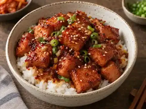 매콤 스팸돈부리