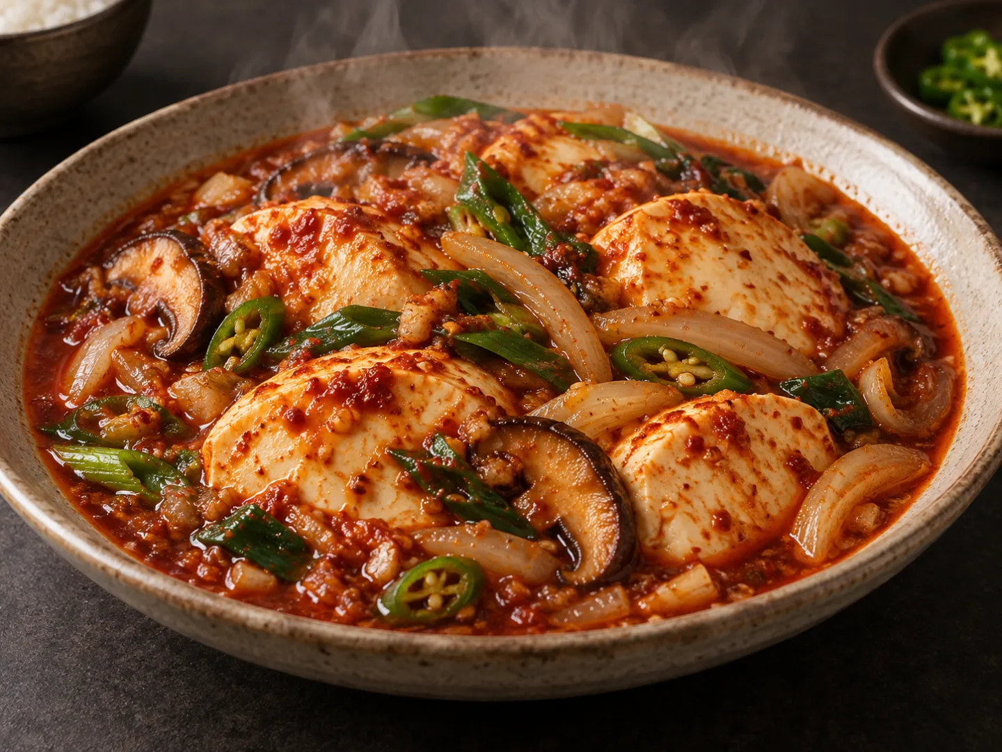 매콤 순두부조림
