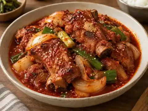 매운 돼지갈비찜