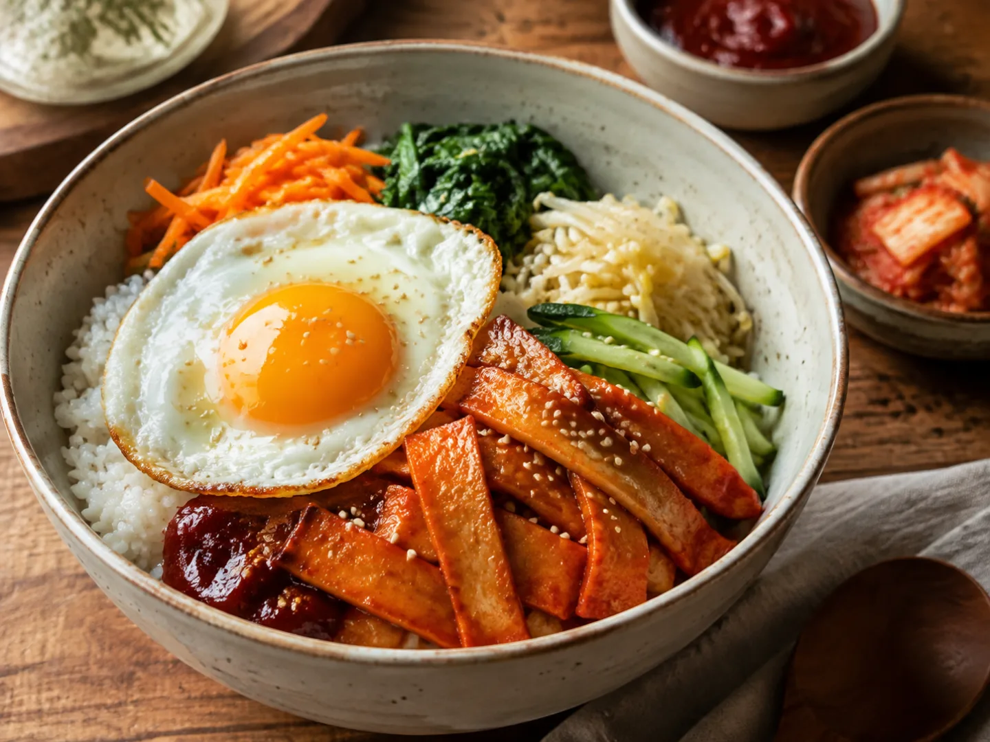 매운 어묵 비빔밥