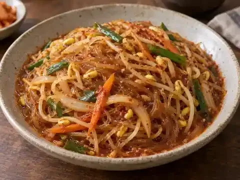 매운 콩나물잡채