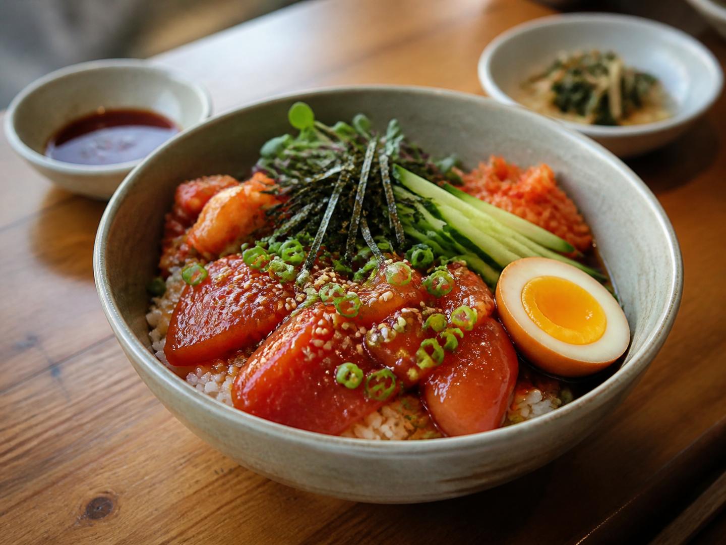 매운 연어덮밥