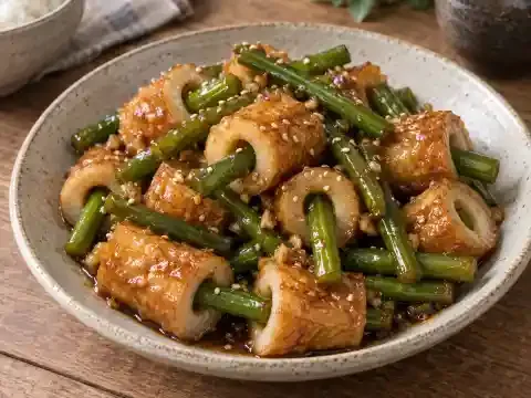 마늘쫑 어묵조림