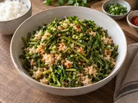 미나리 비빔밥