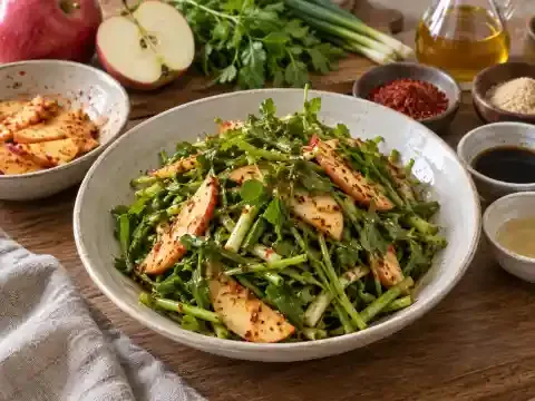 미나리 사과무침