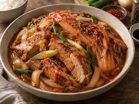 묵은지 목살찜