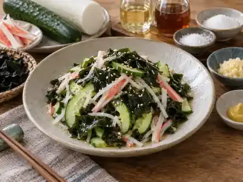 오이 미역냉채