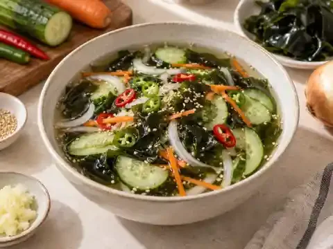 오이 미역냉국