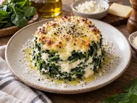 리코타치즈 시금치탑