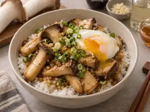 새송이버섯덮밥