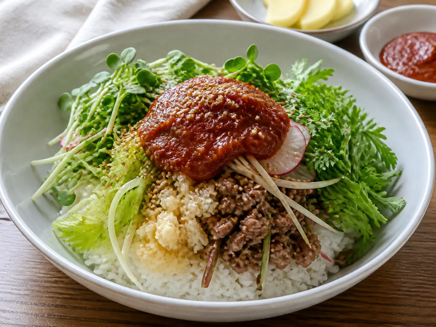 새싹 비빔밥