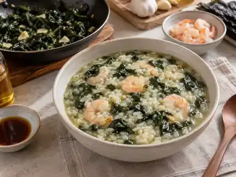 새우 미역죽