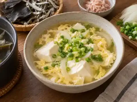 새우젓 연두부달걀국