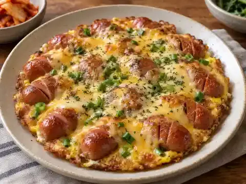 소시지 달걀 치즈전