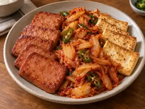 스팸 두부김치