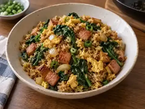 시금치 카레볶음밥