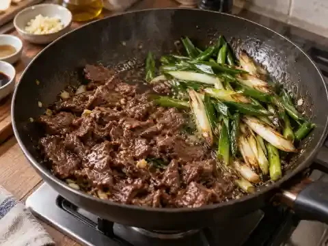 소고기 대파볶음