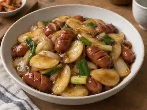 소시지 간장떡볶이