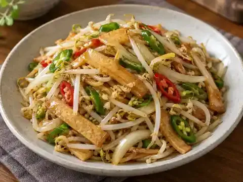 숙주 어묵볶음