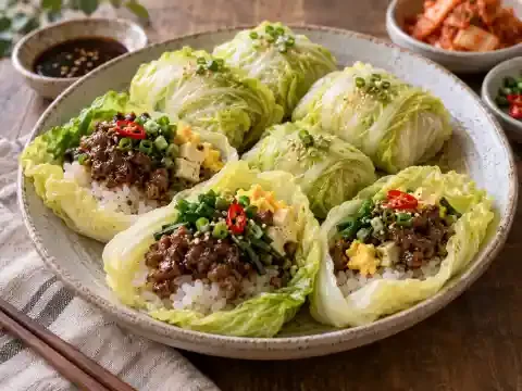 데리야끼 배추쌈밥