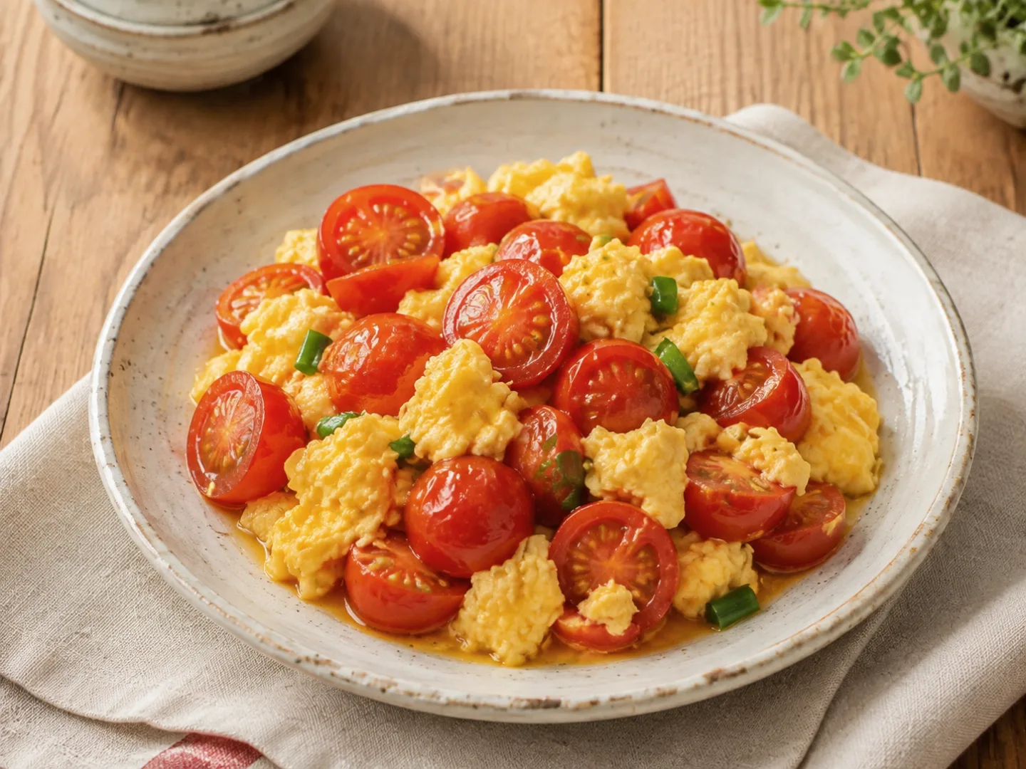 방울토마토 달걀볶음