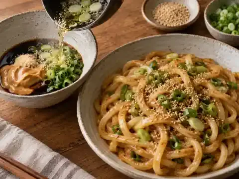 땅콩버터 볶음우동
