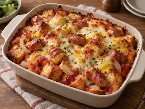 떠먹는 식빵 피자
