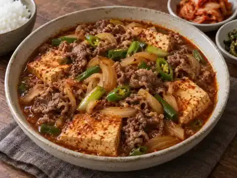 우삼겹 두부조림