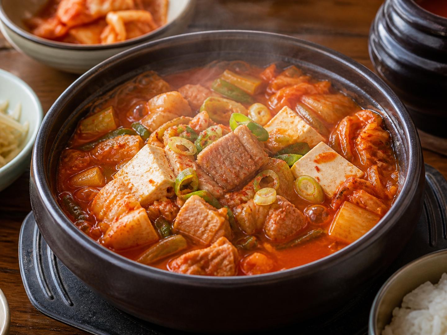 와촌 스타일 돼지찌개
