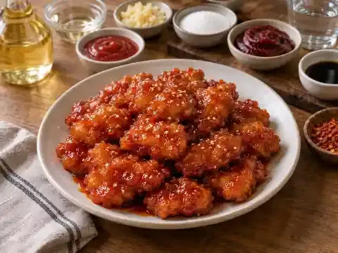 양념 치킨너겟