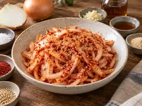 양파 겉절이